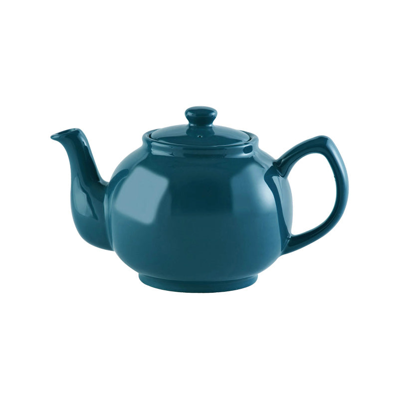 Steingut Teekanne Price& Kensington
großer Griff + tropffreier Ausgießer 
Petrol oder Salbeigrün
Größe: 22,5 cm x 14 cm x 12 cm / Volumen 1,1 Liter