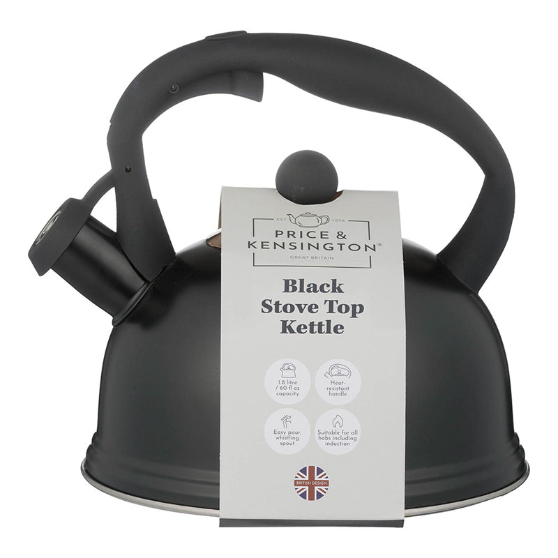 Very British: Wasserkessel TYPHOON von Price & Kensington, tropffreier Ausguss,  ergonomischer Griff, mit integriertem Thermometer.