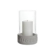 Beton-Windlicht AUGENBLICK von Räder Design, Sockel aus Beton mit Relief, Zylinder aus klarem Glas
Für Block- und Stumpenkerzen
