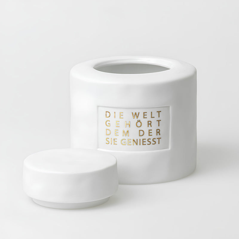 Aufbewahrungsdose von Räder Design auch für Küche und Bad. Da innen glasiert, auch geeignet für Kekse und Süßes. Online-Shop Home-and-Kitchen.de