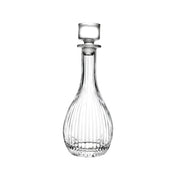 Glaskaraffe TIMELESS von RCR Cristalleria Italiana mit Rillenmuster und Glaskorken., auch für Wasser geeignet. Online-Shop Home-and-Kitchen.de
