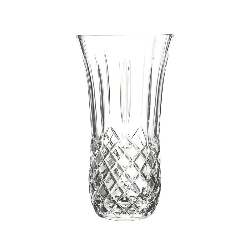 Mit Facettenmuster, OPERA Kristallvase von RCR Cristalleria Italiana, aus bleifreiem, recycelbarem Kristallglas, Höhe von 25 cm. Online-Shop Home-and-Kitchen.de