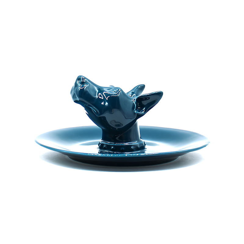 Keramik Servierteller Norbert von Rebirth Ceramics, mit 6 unterschiedlichen Tiermotiven, verschiedene Farben,  
 Ø 20 cm. Online-Shop Home-and-Kitchen.de
