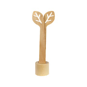  3-teilige Holz-Salatbesteck BLATTSPITZE von Reine Mère aus Holz aus den Jurawäldern. Mit Holzblock. Online-Shop Home-and-Kitchen.de.