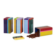 4er Dosen-Set YARA von Remember  in unterschiedlichen Farben und Mustern. Deckel austauschbar. Online-Shop Home-and-Kitchen.de