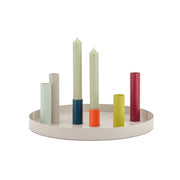 LUNA Kerzenständer von Remember mit unterschiedlichen Haltern in verschiedenen Höhen und Farben. Mit Magnet zum verschieben. Online-Shop Home-and-Kitchen.de.