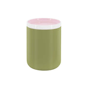 Oliv-grüne Aufbewahrungsdose EMILIO von Remember, mit farbigem Deckel und Silikonring. Online-Shop Home-and-Kitchen.de