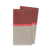 RASPBERRY-Servietten von Remember mit Blockstreifen, 2er Set, 40x40 cm. Online-Shop Home-and-Kitchen.de