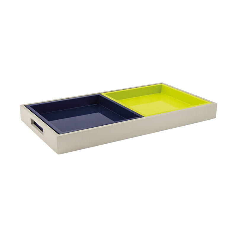 3-teiliges Tablett-Set TRIAS von Remember aus Holz, glänzend und matt lackiert. Online-Shop Home-and-Kitchen.de