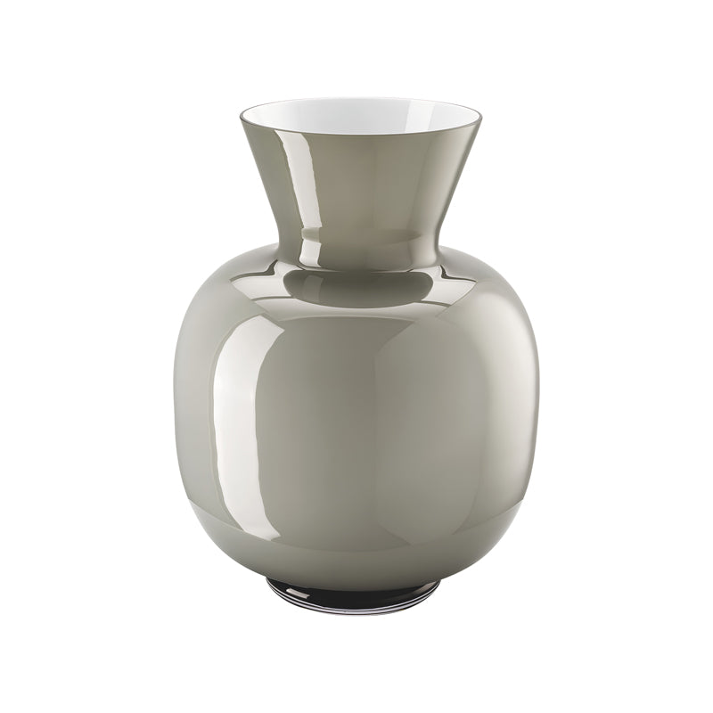 Glasvase ANNA von Rosenthal gibt es in Weiß oder Grau. Höhe 34 cm, auch als Bodenvase geeignet . Im Online-Shop Home-and-Kitchen.de