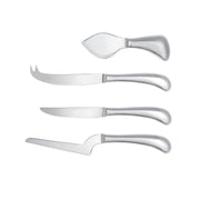 LIVING, 4-teiliges Käsemesserset von Sambonet, Edelstahl 18/10, unterschiedliche Klingenprofile für verschiedene Käsesorten, Oberfläche mit Spiegeleffekt, Klingengrößen zwischen 7,5 und 14 cm.
Online-Shop Home-and-Kitchen.de