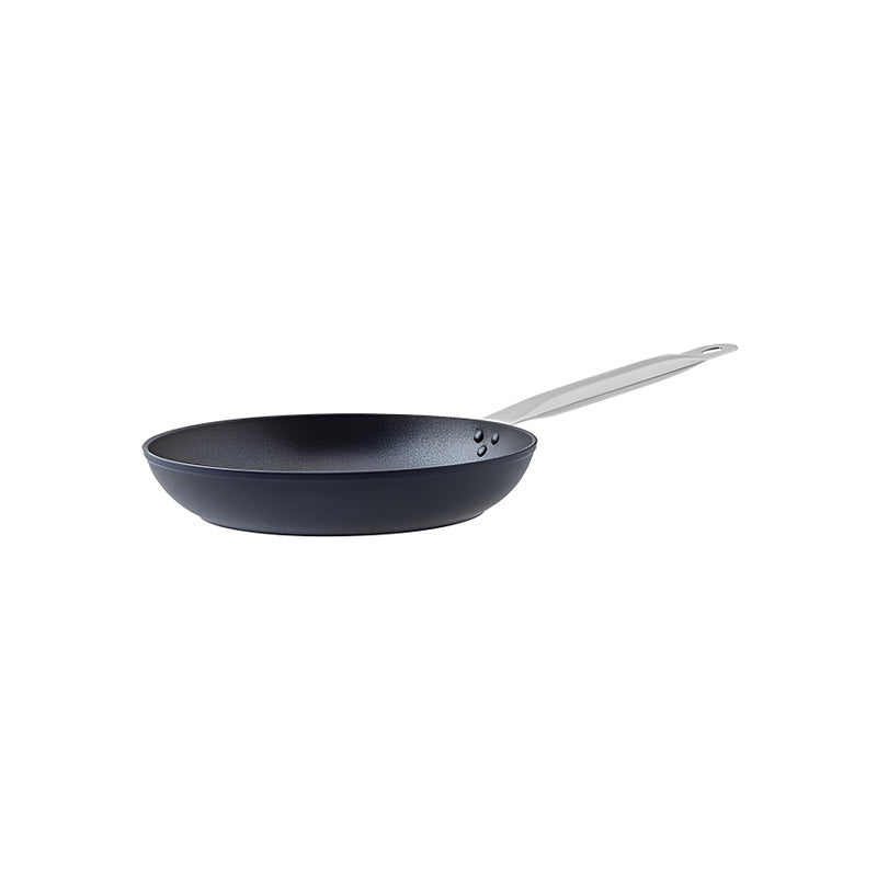 Bratpfanne MIDNIGHT BLUE von Sambonet, 2 Größen, 24 und  20 cm,  antihaftbeschichtet, Pfannenkörper aus recyceltem Aluminium, Farbe: Dunkelblau.  Griff aus Edelstahl mit einer Öse. Online-Shop Home-and Kitchen.de