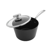 PRO IQ Stielkasserolle von Scanpan, antihaftbeschichtet, ergonomischer Stielgriff, Glasdeckel