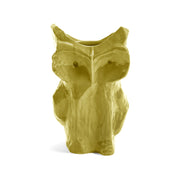 Größe L OWL / Eulen-Vase AFTER MIDNIGHT von Serax / Design: Marni, gelb, Steingut, Glasur von Hand aufgetragen, kombinierbar mit 2 weiteren Eulen aus der Serie.

