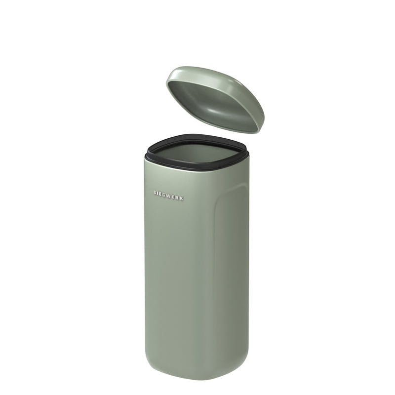 Deckel und Korpus Vorratsdose CUBO, grün, von Siegwerk,  pulverbeschichtetes Stahlblech, vollständig recycelbar, Griffmulden für besseres Handling, quadratische Form, Größe XL,  Höhe 28,5 cm / 2,55 l, 
für trockene Lebensmittel
Online-Shop Home-and-Kitchen.de

