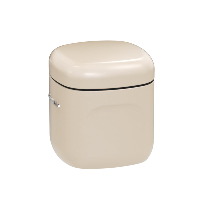 Seitliche Griffmulden Vorratsdose CUBO, beige, von Siegwerk,  pulverbeschichtetes Stahlblech, vollständig recycelbar, quadratische Form, Größe S, Höhe 12 cm / 0,85 l, 
für trockene Lebensmittel
Online-Shop Home-and-Kitchen.de
