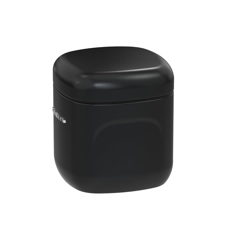 Griffmulden Vorratsdose CUBO, schwarz, von Siegwerk,  pulverbeschichtetes Stahlblech, vollständig recycelbar, quadratische Form, Größe S, Höhe 12 cm / 0,85 l, 
für trockene Lebensmittel
Online-Shop Home-and-Kitchen.de
