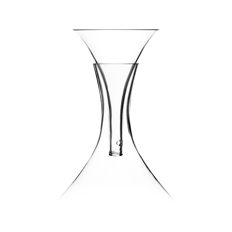 Glas-Weintrichter VULKANOS von Stölzle Lausitz, handgefertigt, für Rot- und Weißwein, bleifreies Kristallglas, Höhe 16 cm, Online-Shop Home-and-Kitchen.de