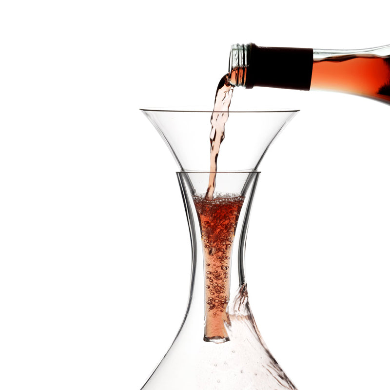 Weintrichter VULKANOS von Stölzle, handgefertigt, direkte Belüftung für Rot- und Weißwein, bleifreies Kristallglas, Höhe 16 cm