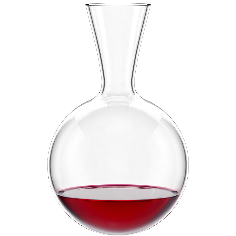 Kugelform mit langem Hals, Dekanter EARTH VULKANOS  für Rot- und Weißwein von Stölzle, handgefertigt, bleifreies Kristallglas, inkl. Glasablage, Höhe 28,5 cm, 750 ml, Online-Shop Home-and-Kitchen.de