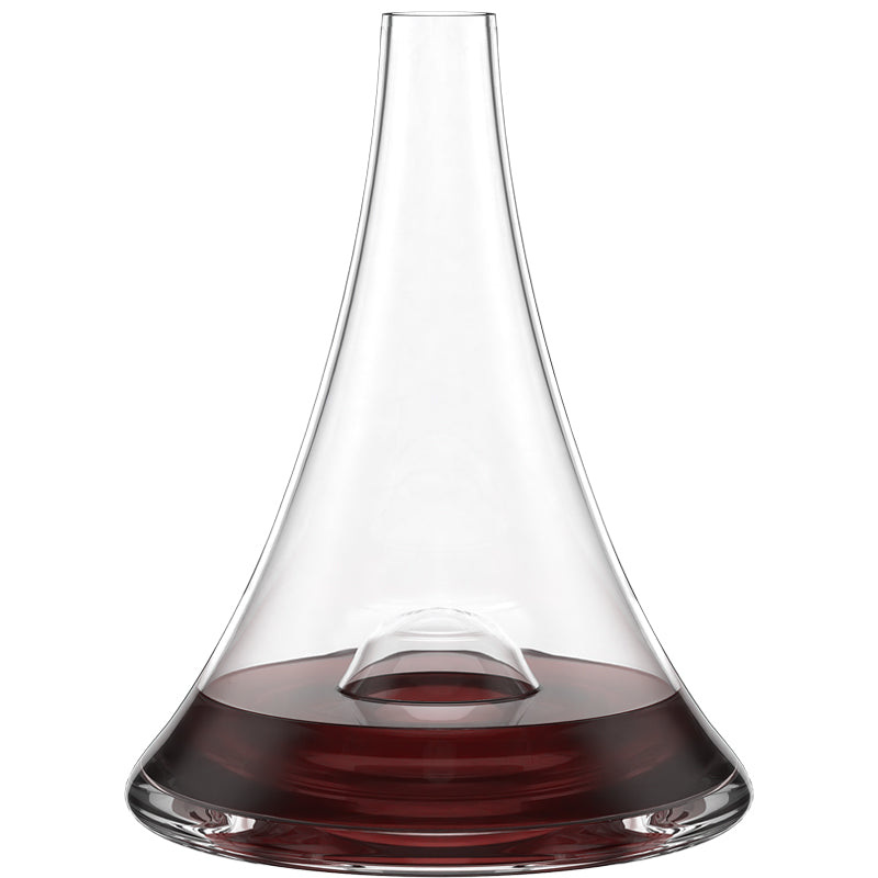 Langer Hals, breiter Boden, Stölzle Wein-Dekanter EREBUS VULKANOS, für Rotwein, handgefertigt, Höhe 29,5 cm, bleifreies Kristallglas, 1,5 Liter