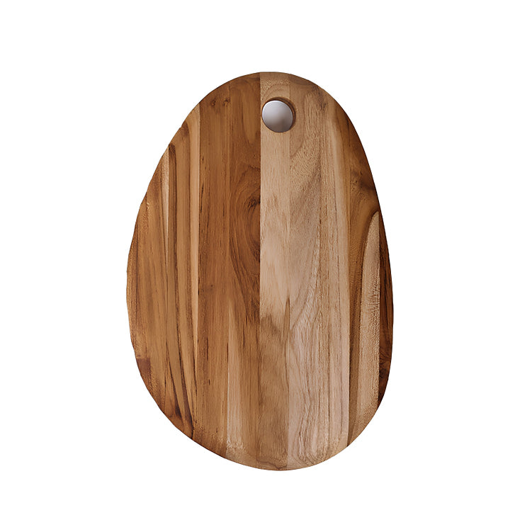 Schneidebrett ELEGANT von TeakHaus, 100 % FSC-zertifiziertes Teakholz, Loch zum Aufhängen. Online-Shop Home-and-Kitchen.de