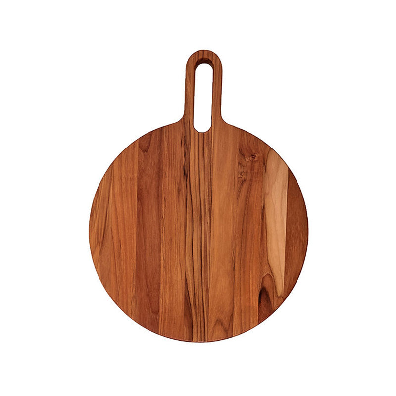 rundes Servierbrett BISTRO von TeakHaus, mit Griff zum Tragen und Aufhängen, aus 100 % zertifiziertem Teakholz. Online-Shop Home-and-Kitchen.de