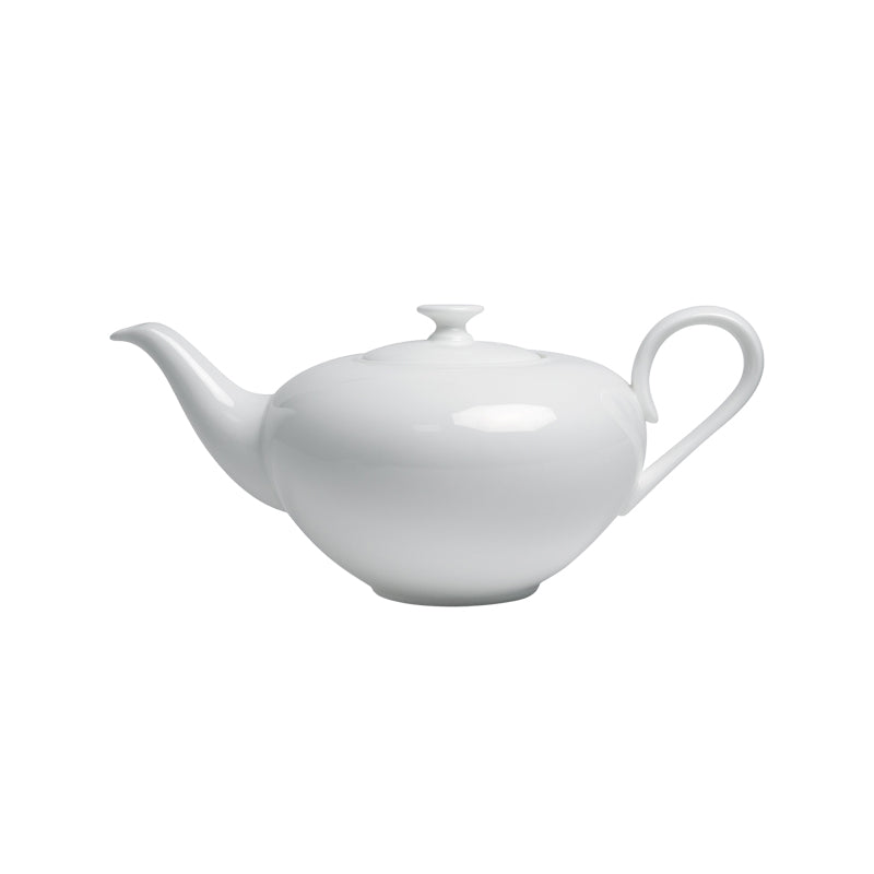 ALADIN Teekanne von TeaLogic, weißes Fine Bone China-Porzellan, 
langer Ausgießer, konische Form 
Online-Shop Home-and-Kitchen.de