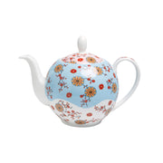 Teekanne AVA von Tealogic aus Bone China Porzellan mit floralem Muster, mehrfarbig, 1000 ml bei Home and Kitchen
