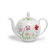 LOTTA Teekanne von TeaLogic, 
Bone China Porzellan, mit großen, bunten Blumen, für 4-5 Tassen Tee,
Online-Shop Home-and-Kitchen.de