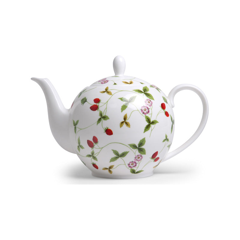 MIRELLA Teekanne von TeaLogic aus 
Bone China Porzellan, runde Form, 
gebogener Ausgießer und Griffcm,  Online-Shop Home-and-Kitchen.de