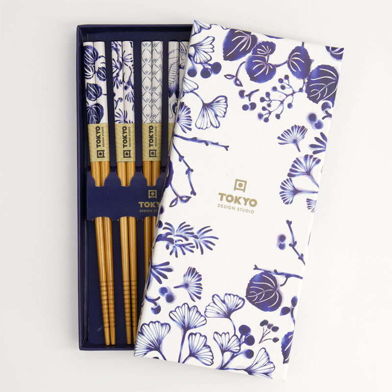 Deckel der Geschenkbox FLORA JAPONICA Essstäbchen / Chopsticks von Tokyo Design