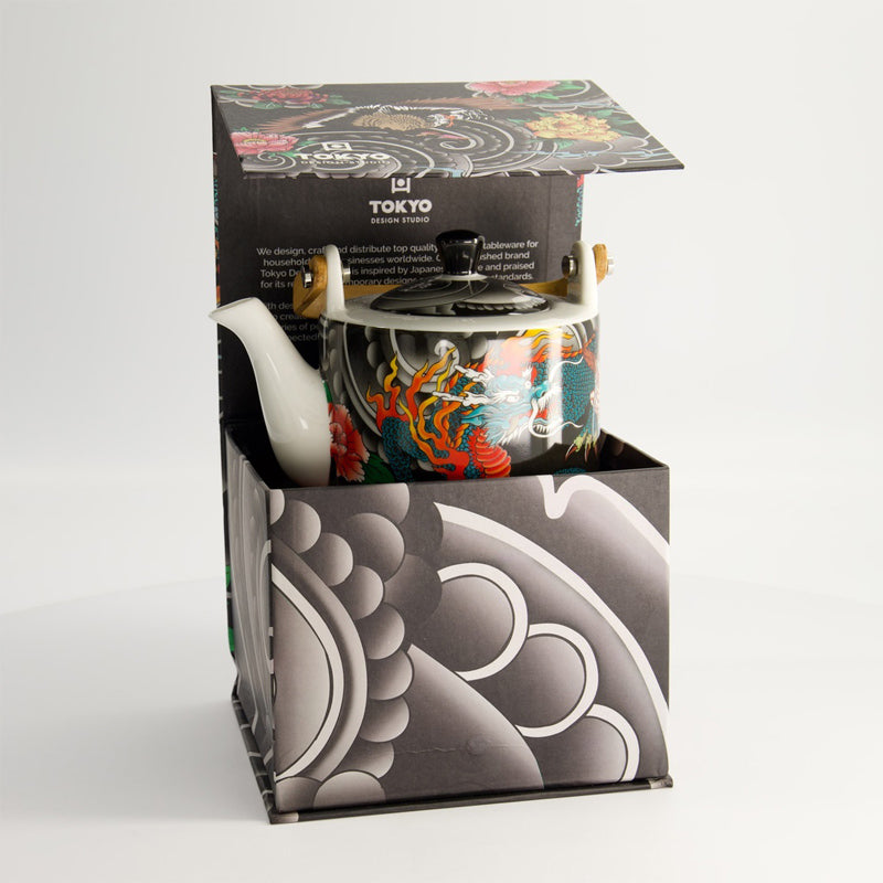Passender Geschenkkarton zur KAWAII YAKUZA DRAGON Teekanne von Tokyo Design

