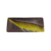 YUZUCHA NAGASHI Teller von Tokyo Design, Keramik, rechteckig, braun-gelb, original aus Japan, Online-Shop Home-and-Kitchen.de