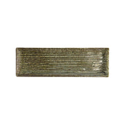 MINO CRAFT Servierplatte von Tokyo Design mit Rillenmuster, Porzellan, 
original aus Japan, rechteckige Form, Grün, Online-Shop Home-and-Kitchen.de


