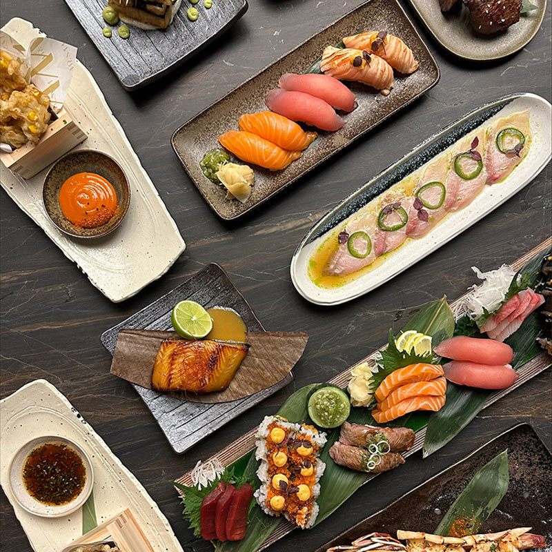 Serviervorschläge mit Geschirr aus der Tokyo Design Studio-Kollektion
