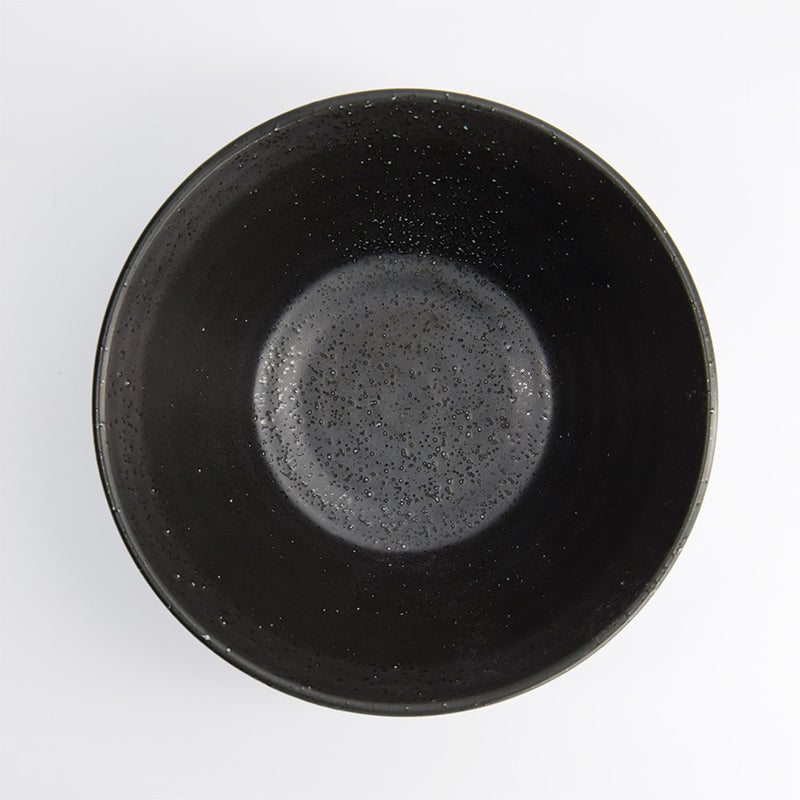 Innenansicht BINSHO Ramen-Schale von Tokyo Design, Porzellan, schwarz, original aus Japan, Online-Shop Home-and-Kitchen.de
