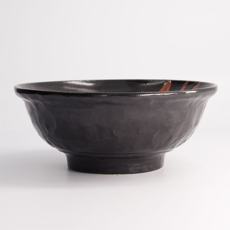 SUNAME KURO Ramen-Schale von Tokyo Design, original aus Japan, 
Porzellan, Außenfarbe Schwarz, innen 
Schwarz und Rost
Online-Shop Home-and-Kitchen.de