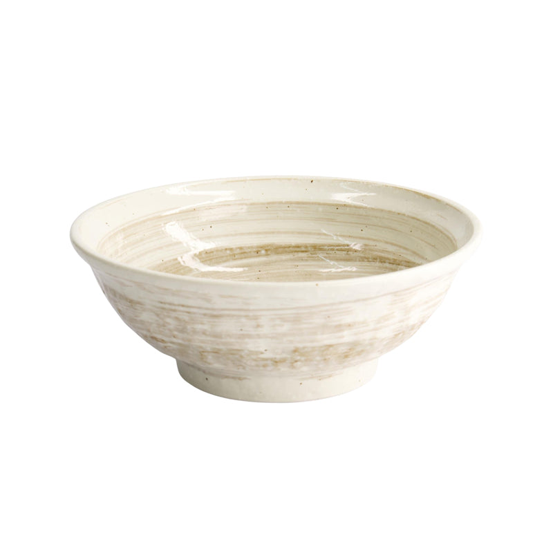 HAKEME Ramen-Schale von Tokyo Design, Porzellan, Muster: Hakeme (Pinselstrich-Technik) Beige, Hellbraun
Höhe 7,2 cm, Ø 19,5 cm / Volumen 0,9 Liter, Online-Shop Home-and-Kitchen.de