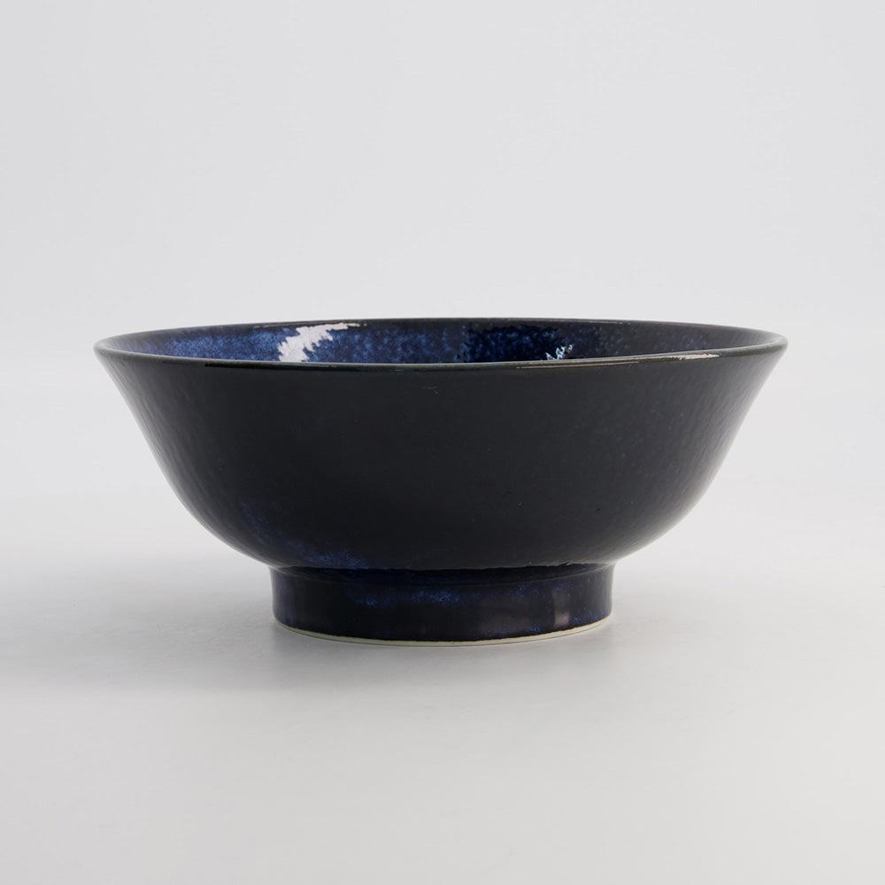 IZAYOI Ramen-Schale von Tokyo Design, Steingut, Farben: Dunkelblau, Weiß, Höhe 8,5 cm, Durchmesser 21 cm / Volumen 1,3 L. Online-Shop Home-and-Kitchen.de