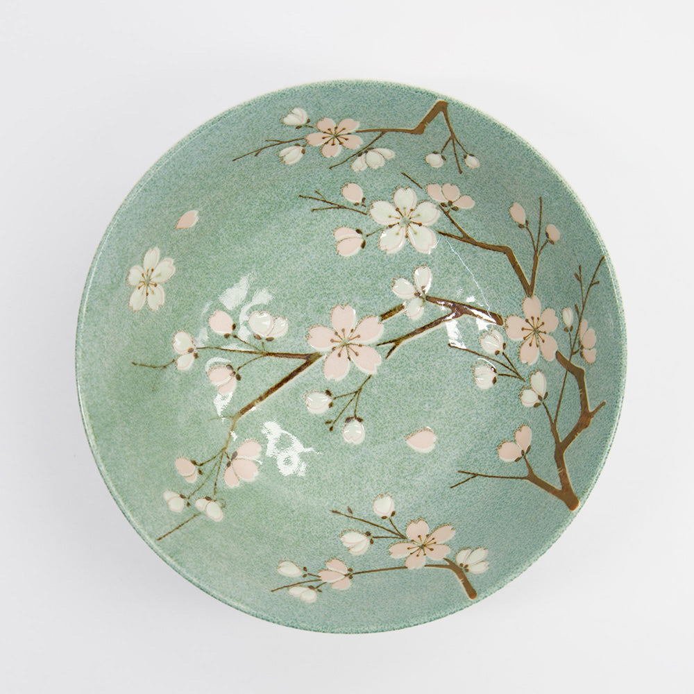 Innenansicht der FUJISAKURA GREEN Ramen-Schale von Tokyo Design,  Online-Shop Home-and-Kitchen.de