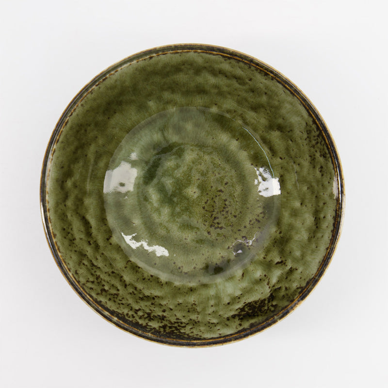 Innenansicht der SHINRYOKU Ramen-Schale von Tokyo Design, Porzellan, Farbe: grün
 Online-Shop Home-and-Kitchen.de