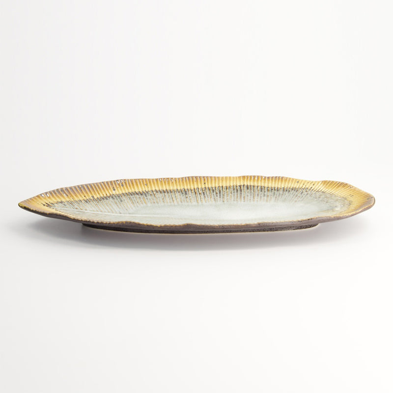 Ovale YAMASAKU Servierplatte von Tokyo Design, Keramik, in Weiß, Gold
Online-Shop Home-and-Kitchen.de

