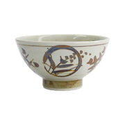 HIDAJI Ramen-Schale von Tokyo Design, Porzellan, original aus Japan, mit asiatischem, floralem Muster, 
Braun, Blau, Sand, Höhe 9,5 cm, Durchmesser 18 cm 
Online-Shop Home-and-Kitchen.de