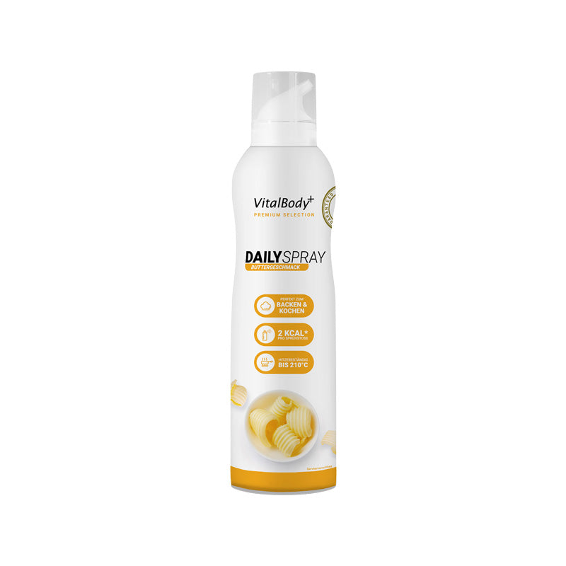 Vitabody Backtrennspray Buttergeschmack, Sprühflasche ohne Treibhausgase, vegan, perfekte Hilfe zum Einölen von Backformen und Pfannen